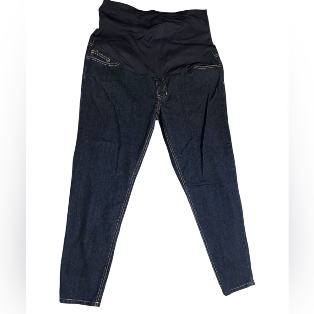 Time and Tru Maternity Women's Deep Indigo Jeggings